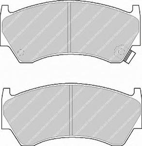 Комплект тормозных колодок, дисковый тормоз FERODO FDB1091