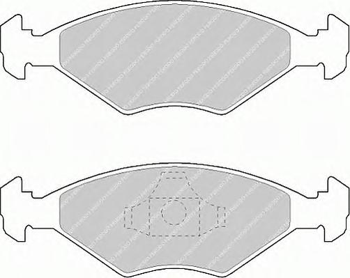Комплект тормозных колодок, дисковый тормоз FERODO