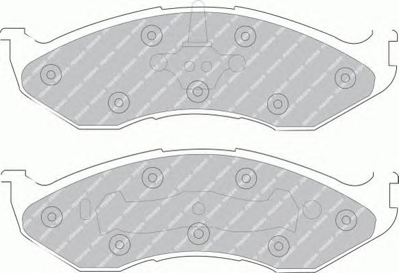 Комплект тормозных колодок, дисковый тормоз FERODO