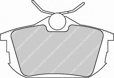 Комплект тормозных колодок, дисковый тормоз FERODO FDB1095