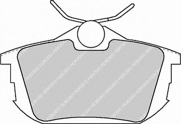 Комплект тормозных колодок, дисковый тормоз FERODO