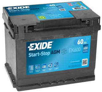 Аккумулятор EXIDE EK600