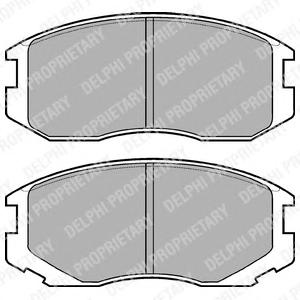 Комплект тормозных колодок, дисковый тормоз DELPHI LP1594
