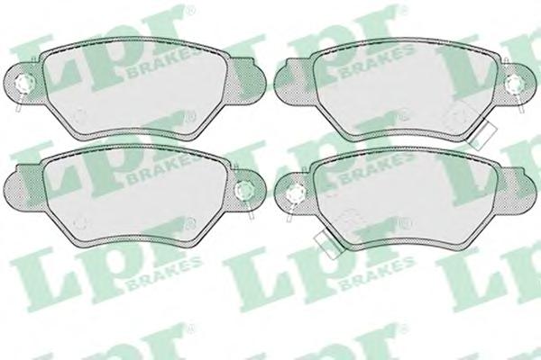 Комплект тормозных колодок, дисковый тормоз LPR
