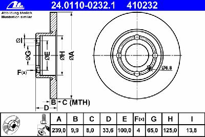 Тормозной диск ATE 24.0110-0232.1