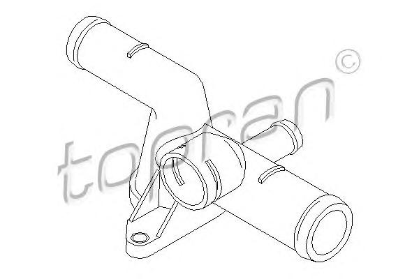 Фланец охлаждающей жидкости TOPRAN