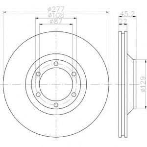 Тормозной диск TEXTAR 98200 1494 0 1