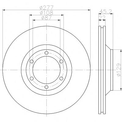 Тормозной диск TEXTAR