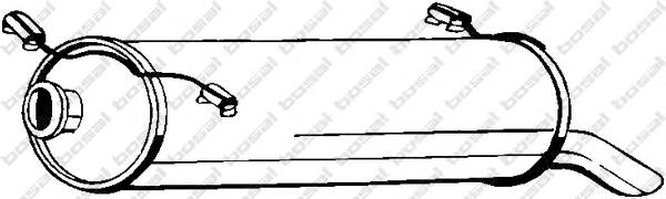 Глушитель выхлопных газов конечный BOSAL