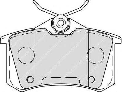 Комплект тормозных колодок, дисковый тормоз FERODO FDB4260