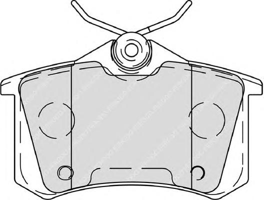 Комплект тормозных колодок, дисковый тормоз FERODO