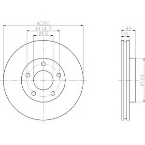 Тормозной диск TEXTAR 98200 1094 0 1
