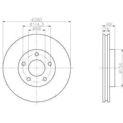 Тормозной диск TEXTAR