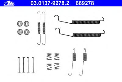 Комплектующие, тормозная колодка ATE 03.0137-9278.2