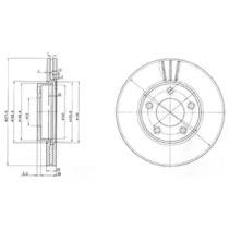Тормозной диск DELPHI BG3927