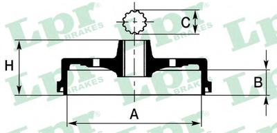 Тормозной барабан LPR 7D0228