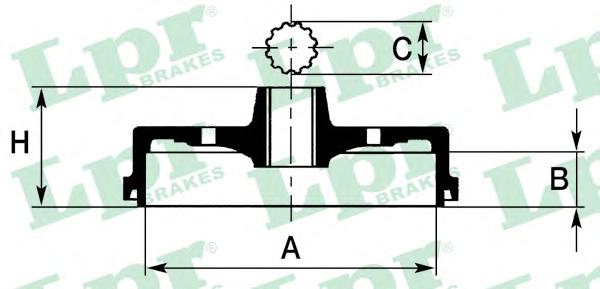Тормозной барабан LPR