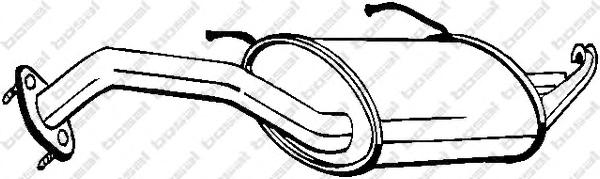 Глушитель выхлопных газов конечный BOSAL