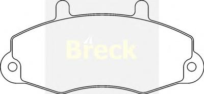 Комплект тормозных колодок, дисковый тормоз BRECK 21470 00 701 00