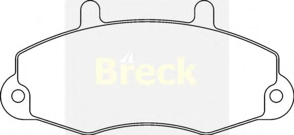 Комплект тормозных колодок, дисковый тормоз BRECK