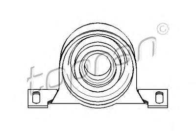 Подвеска, карданный вал TOPRAN 500 014