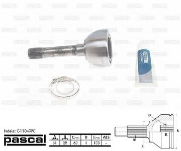 ШРУС PASCAL G11049PC