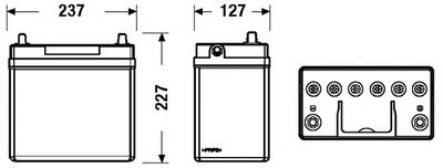 Аккумулятор EXIDE EB456
