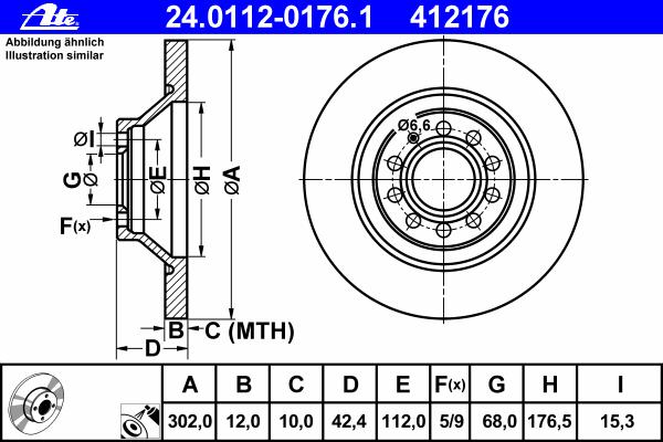 Тормозной диск ATE