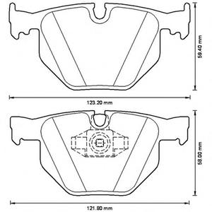 Комплект тормозных колодок, дисковый тормоз JURID 573228JC