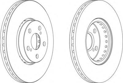 Тормозной диск FERODO DDF1575