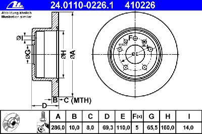 Тормозной диск ATE 24.0110-0226.1