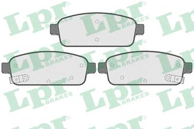 Комплект тормозных колодок, дисковый тормоз LPR 05P1575