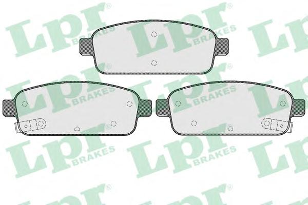 Комплект тормозных колодок, дисковый тормоз LPR
