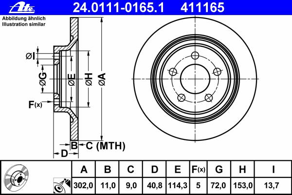 Тормозной диск ATE