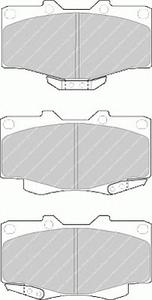 Комплект тормозных колодок, дисковый тормоз FERODO FDB797