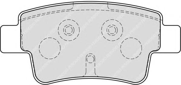 Комплект тормозных колодок, дисковый тормоз FERODO
