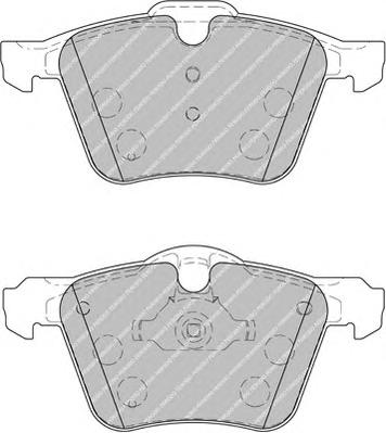 Комплект тормозных колодок, дисковый тормоз FERODO
