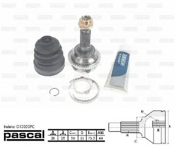 ШРУС PASCAL G13030PC