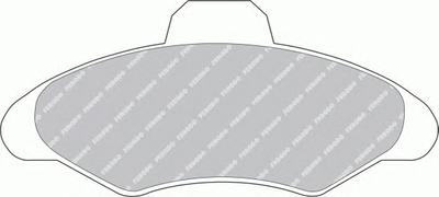 Комплект тормозных колодок, дисковый тормоз FERODO FDB617