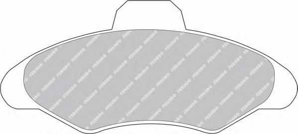 Комплект тормозных колодок, дисковый тормоз FERODO