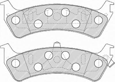 Комплект тормозных колодок, дисковый тормоз FERODO FDB1130