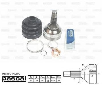 ШРУС PASCAL G1P005PC