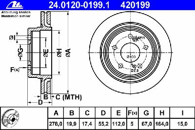 Тормозной диск ATE 24.0120-0199.1