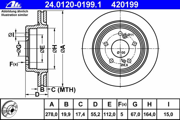 Тормозной диск ATE