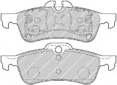 Комплект тормозных колодок, дисковый тормоз FERODO FDB1676