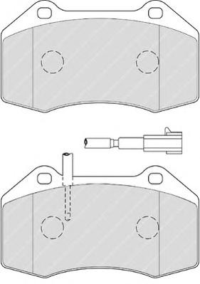 Комплект тормозных колодок, дисковый тормоз FERODO