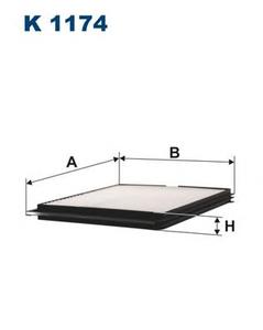 Фильтр салона FILTRON K 1174