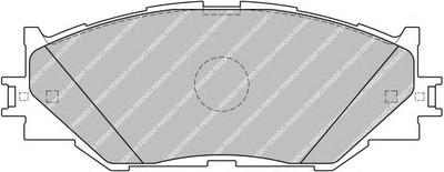Комплект тормозных колодок, дисковый тормоз FERODO FDB1936