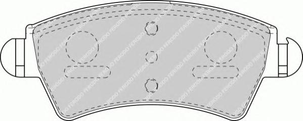 Комплект тормозных колодок, дисковый тормоз FERODO