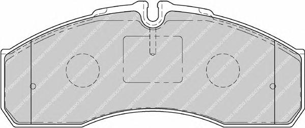 Комплект тормозных колодок, дисковый тормоз FERODO